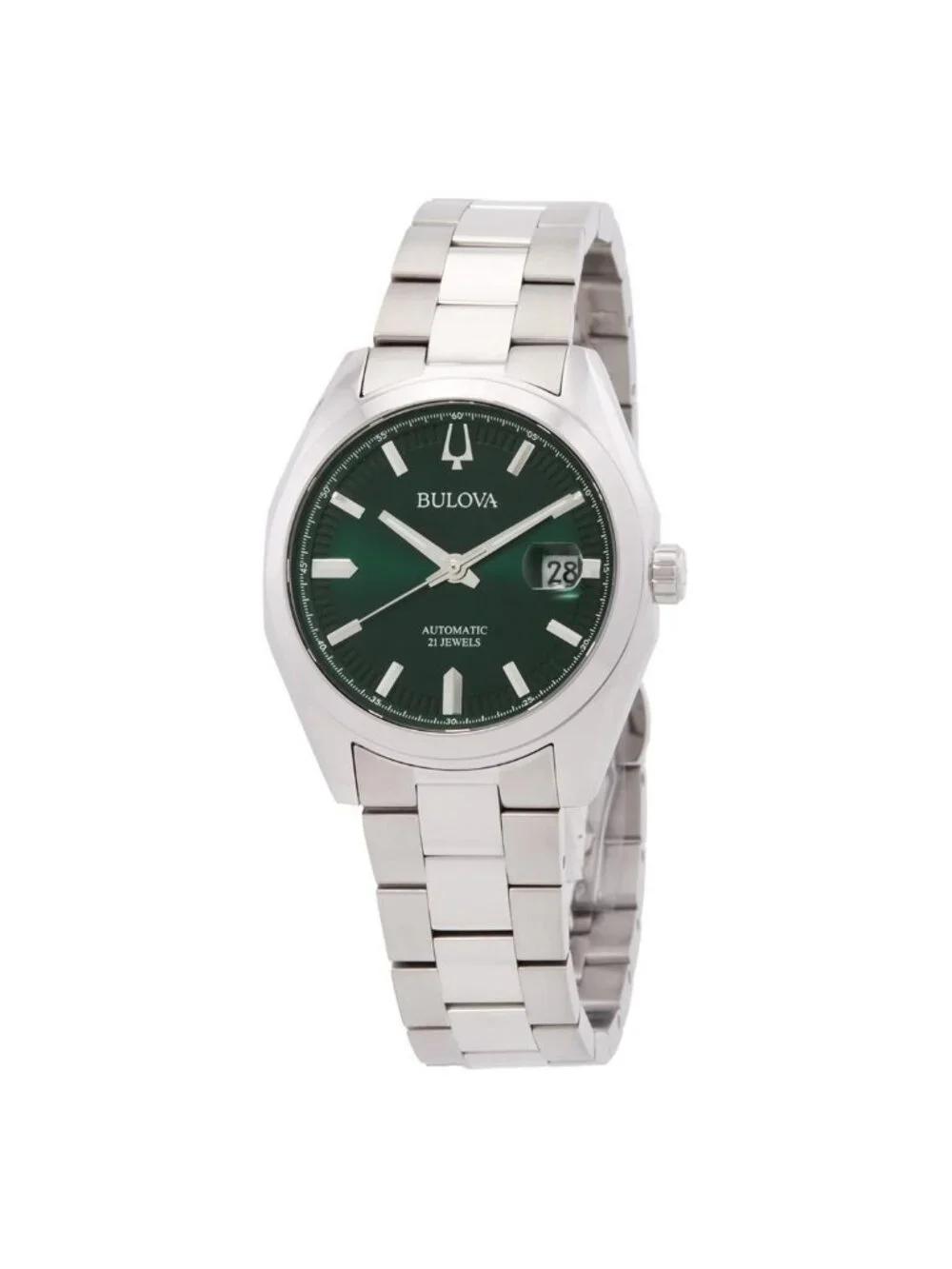 NWT Bulova Surveyor Automatic Green Dial Men's Watch